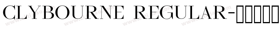 Clybourne Regular字体转换